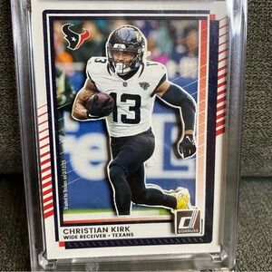Custom 3D Floater - Christian Kirk Donruss Houston Texans card